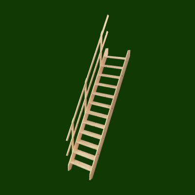 Schody Bystrý Smrkové schody mlynářské 63 x 184 x 282 cm – Zboží Mobilmania