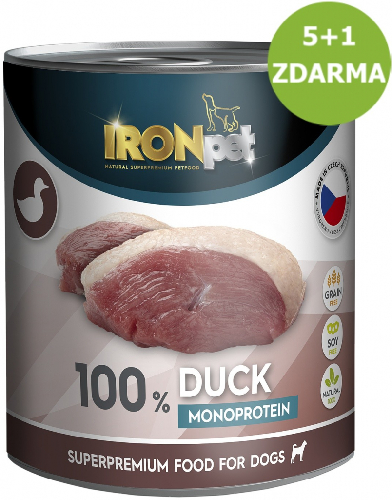 IRONpet Dog Beef Hovězí 100 % Monoprotein 6 x 0,8 kg