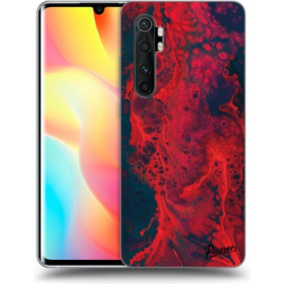 Pouzdro Picasee silikonové Xiaomi Mi Note 10 Lite - Organic red černé – Zboží Mobilmania