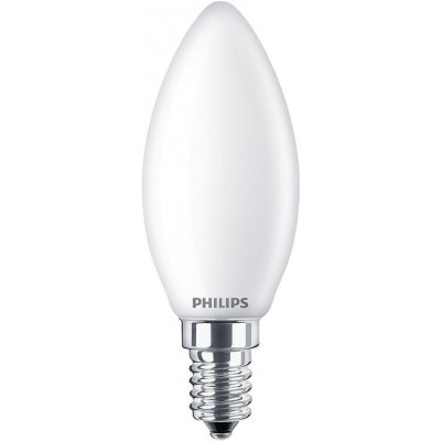 Philips žárovka LED svíčka, 4,3W, E14, teplá bílá – Hledejceny.cz