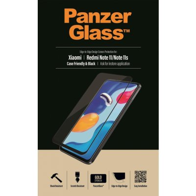 PanzerGlass ochranné sklo Edge-to-Edge pro Xiaomi Redmi Note 11/11S 4G 6,43", černá 8058 – Zboží Mobilmania