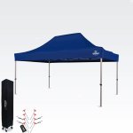 BRIMO Zahradní párty stan 3x4,5 m bez stěn Modrá S. Alu – Zboží Dáma