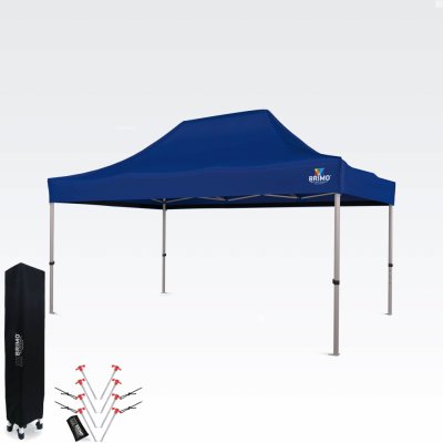 BRIMO Zahradní párty stan 3x4,5 m bez stěn Modrá S. Alu – Zboží Dáma