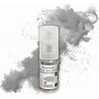 Food Colours Třpytky v rozprašovači Shimmering Silver 5 g – Hledejceny.cz