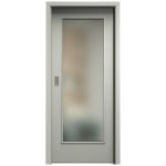 Sapeli Elegant Komfort M40 posuvné šedá 90 x 197 cm Satináto bílé – Hledejceny.cz