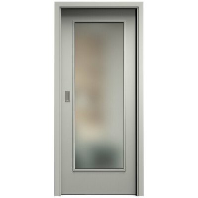 Sapeli Elegant Komfort M40 posuvné šedá 90 x 197 cm Satináto bílé – Hledejceny.cz