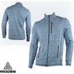 DOVRE MEN MERINO mikina na zip Moose modrá – Zboží Dáma