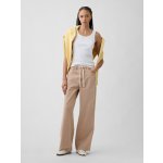 GAP Džíny High Rise Drawstring Wide-Leg Béžová – Hledejceny.cz