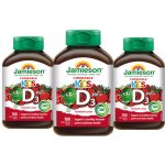 Jamieson Vitamín D3 Kids Jahoda 3 x 100 tablet – Hledejceny.cz