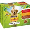 Vitamíny pro zvířata Purina Friskies pes hovězí kuře jehně v želé 12 x 100 g