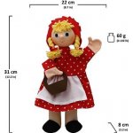 Moravská Ústředna Brno maňásek Karkulka s košíkem puntíkovaná – Zboží Dáma