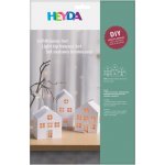 Heyda 3D papírové výřezy - domečky bílé (3ks) – Zboží Dáma