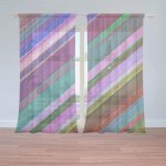 Záclony Nabarvené dřevo: 2 ks - 150x250 cm - Sablio – Hledejceny.cz