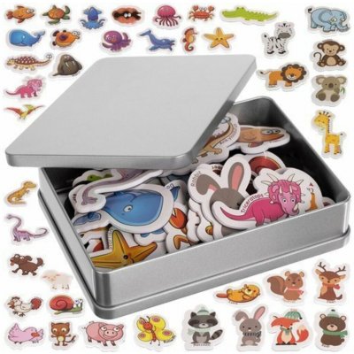 Kruzzel Magnetky na lednici zvířátka 40ks – Zboží Dáma