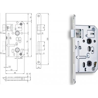HOBES WC K135 72/80 P-L – Zbozi.Blesk.cz