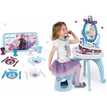 Smoby dětský kosmetický stolek a souprava na čaj Frozen