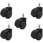 Malatec Náhradní Kolečka pro Kancelářské Židle - 5 ks, Černá, Polyuretan, Průměr 5 cm – Sleviste.cz