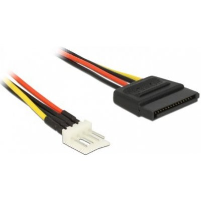Delock napájecí kabel SATA 15 pin samec > 4 pin floppy samec 15 cm - 83918 – Zbozi.Blesk.cz