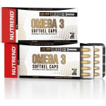 Nutrend Omega 3 Plus Softgel Caps bez příchuti 120 kapslí – Hledejceny.cz