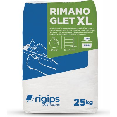 Rigips Omítka sádrová Rimano Glet XL 25 kg – Sleviste.cz