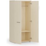 Primo Kancelářská šatní skříň 1 police, šatní tyč, 1781 x 800 x 500 mm, bříza – Zboží Dáma