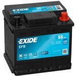 Exide Start-Stop EFB 12V 55Ah 480A EL550 – Zboží Mobilmania