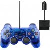 Gamepad PSko Drátový ovladač pro PS1 a PS2 modrý E10084