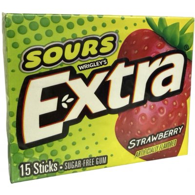 Wrigley's Extra Sours Strawberry 40,5g – Zboží Dáma