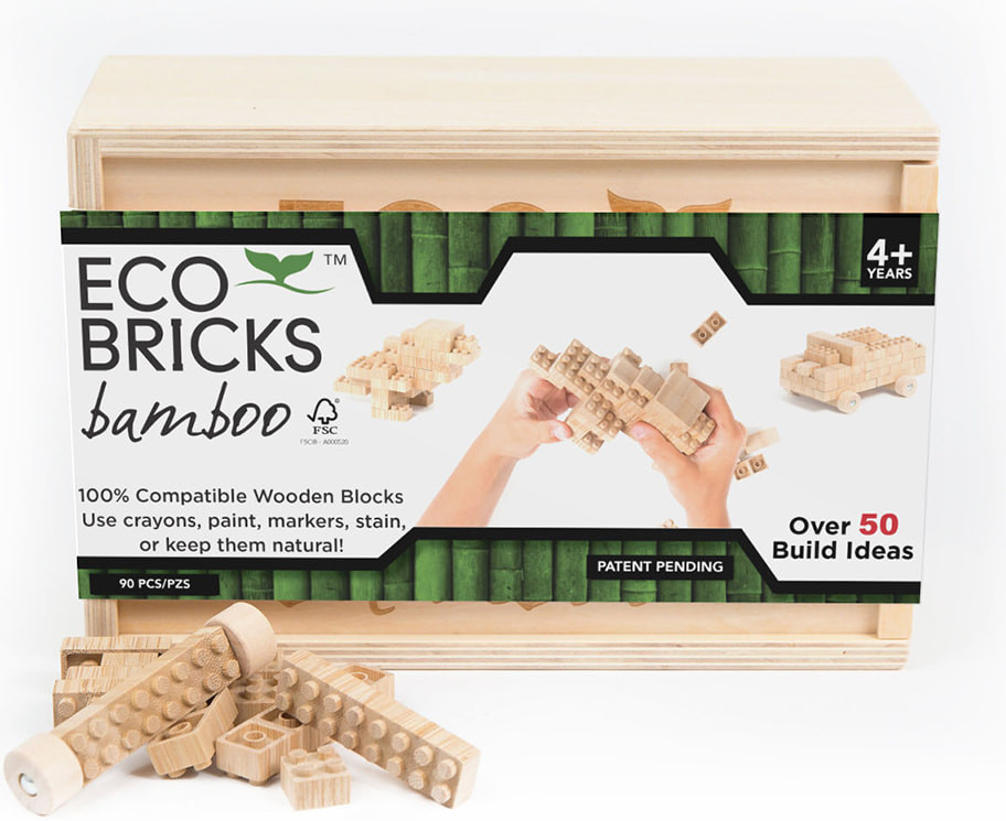 Once-kids Eco-bricks 90 kostek bambus
