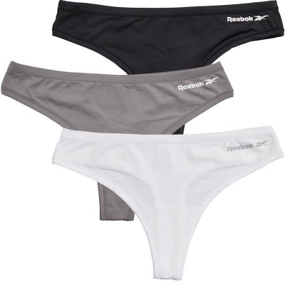 Reebok Thong Agatha Womens 3P black/pure grey/white – Zboží Mobilmania