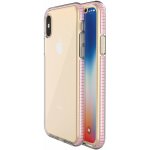 Spring Case 1mm bledě růžový rám – Apple iPhone X / iPhone Xs – Zboží Mobilmania