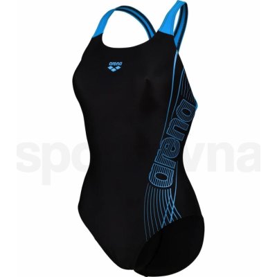 Arena Dreamy Swim Pro Back Graphic W 006663580 black/turquoise – Zboží Mobilmania