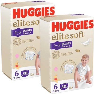 Huggies Elite Soft Pants č. 6 60 ks