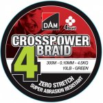 DAM šňůra Crosspower 4-Braid Green 150m 0,15mm 8,1kg – Zbozi.Blesk.cz