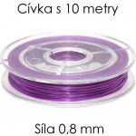 Fialová pruženka, 0,8mm (10m) – Sleviste.cz