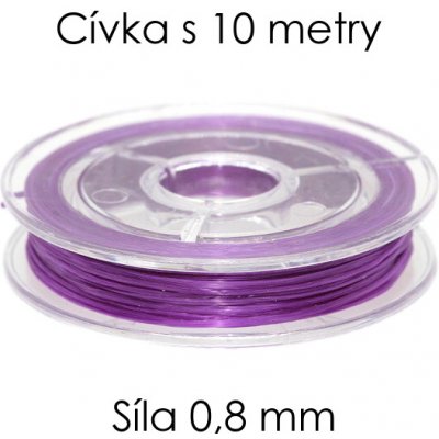 Fialová pruženka, 0,8mm (10m) – Sleviste.cz
