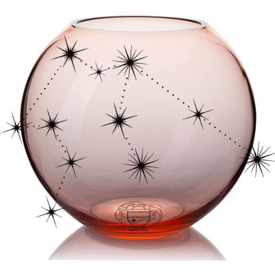 Skloglass Horoskop Váza 150mm VODNÁŘ Barvy: Růžová – Hledejceny.cz