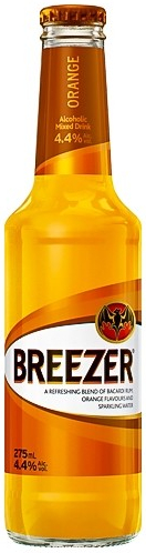 Bacardi Breezer Orange 4% 0,275 l (holá láhev)
