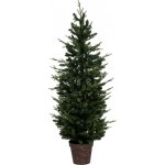 Fééric Lights and Christmas Umělý vánoční stromeček v cementovém květináči 150 cm zelená – Zboží Mobilmania