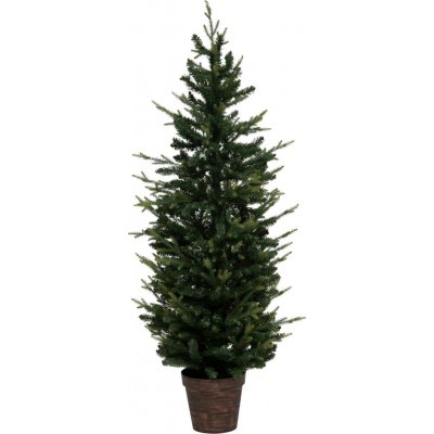 Fééric Lights and Christmas Umělý vánoční stromeček v cementovém květináči 150 cm zelená – Zboží Mobilmania