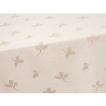 SCANquilt ubrus SOLID lístečky krémová 155x250 cm ovál – Zbozi.Blesk.cz