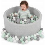 Selonis suchý bazének 90 x 30 cm světle šedý + 300 míčků – Zboží Dáma