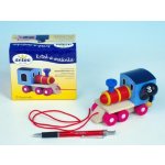 Detoa dřevěný vláček Krtek a mašinka – Zboží Dáma