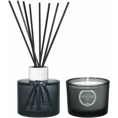 Maison Berger Paris Dárková sada aroma difuzér Černý Samet z Orientu Velvet of Orient 90 ml + svíčka 80 g – Hledejceny.cz