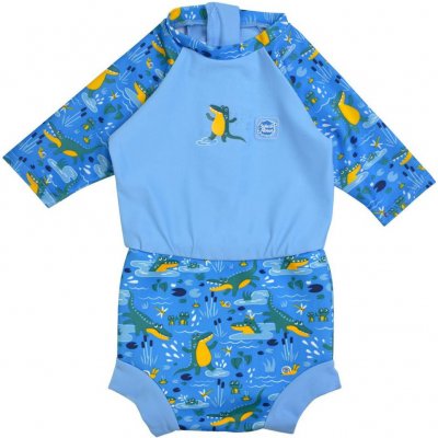 Splash About Plavky Happy Nappy kostýmek 3/4 rukáv Krokodýli – Zboží Dáma