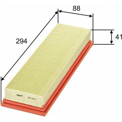 Vzduchový filtr VALEO 585104 – Hledejceny.cz