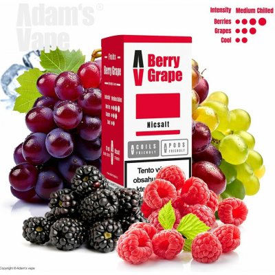 Adams Vape Salt Berry Grape 10 ml 10 mg – Zbozi.Blesk.cz