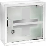 Wenko Dvouúrovňová lékárnička s klíči závěsná lékárnička 25 x 12 x 25 cm – Zboží Dáma