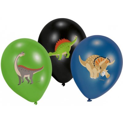 Amscan Latexové balóny Happy Dinosaur 27,5 cm – Zboží Dáma