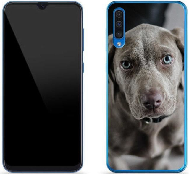 Pouzdro mmCase gelové Samsung Galaxy A50 - výmarský ohař